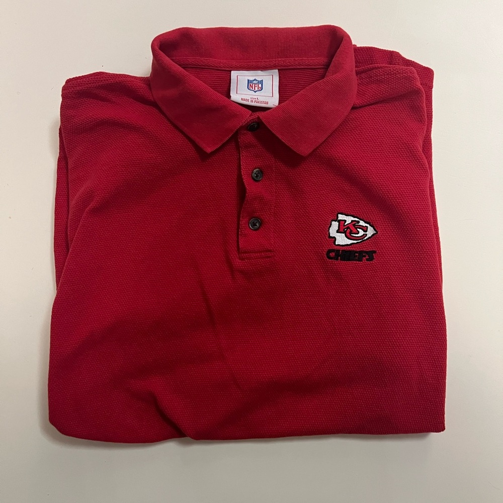 Vintage Kansas City Chiefs NFL brand Red Polo